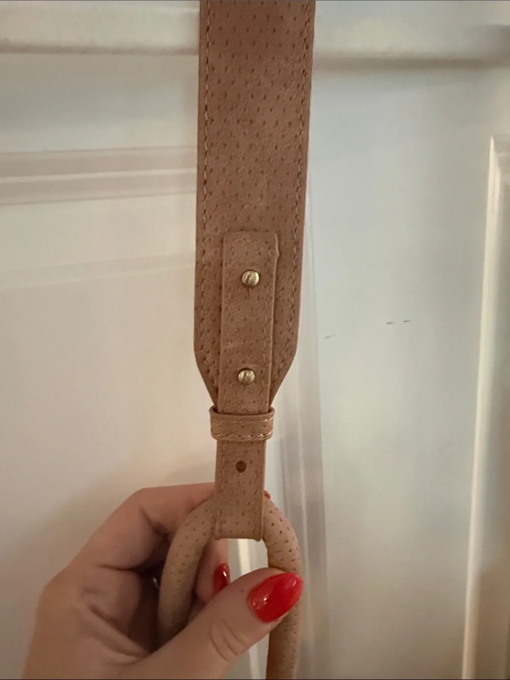 Anthropologie Classic Suede Tote Bag in Mauve
